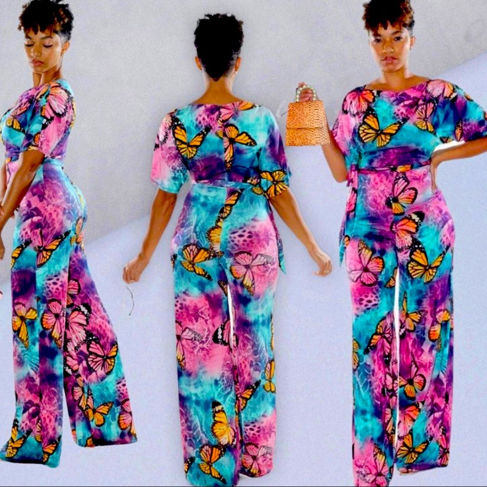 Butterfly Printed Jumpsuit